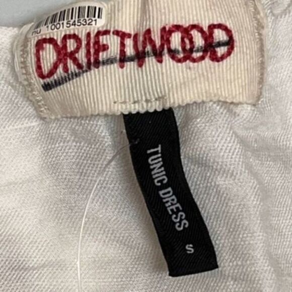 Driftwood Tunic‎ Linen Dress Floral Embroidered Bohemian Mini Burgundy Layer - Picture 12 of 13